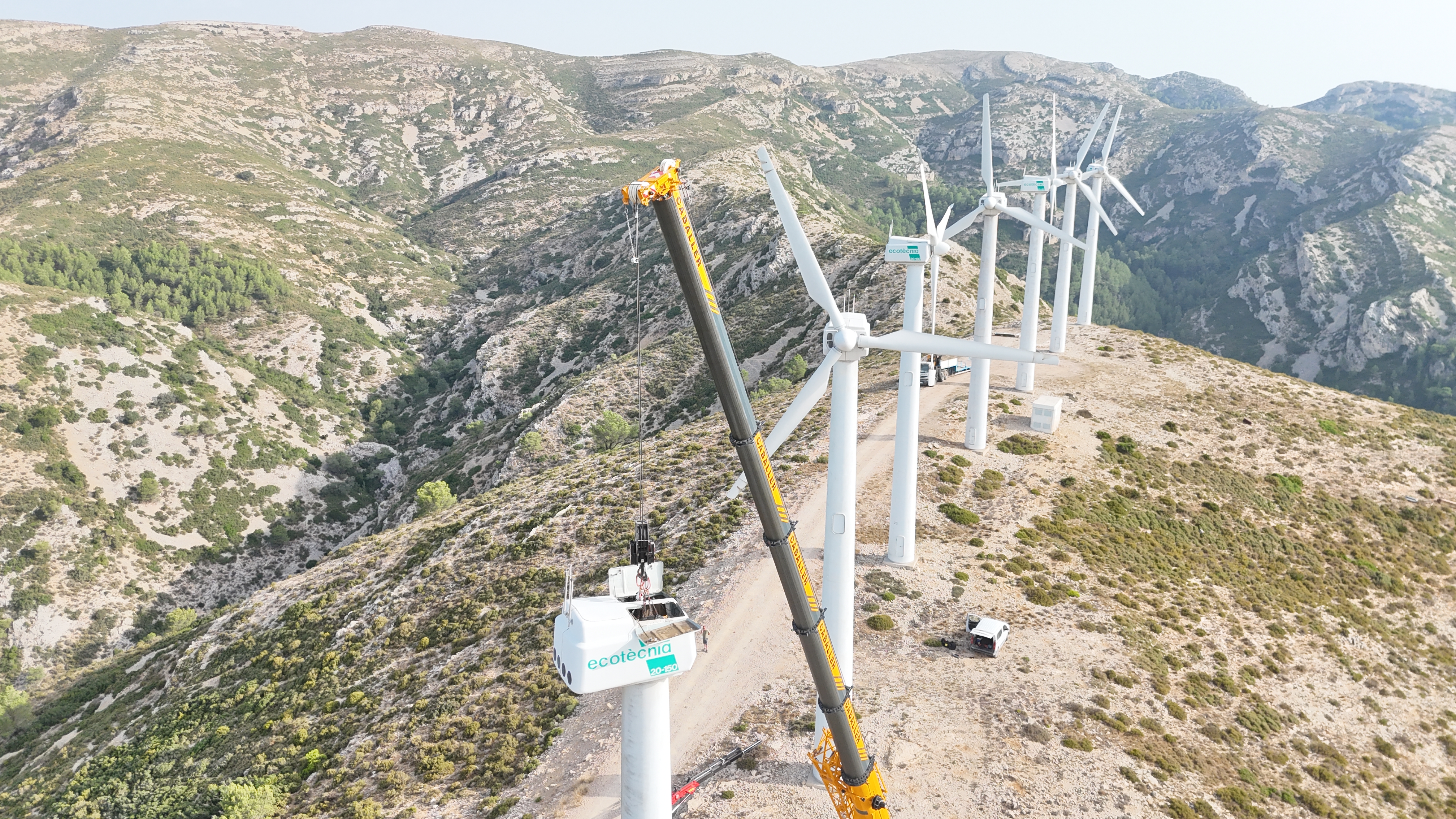 Com funciona la repotenciació d’un parc eòlic?